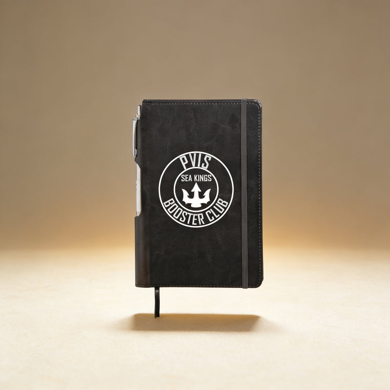 Personalized Notebook with Pen — Engraved Hard Cover Journal