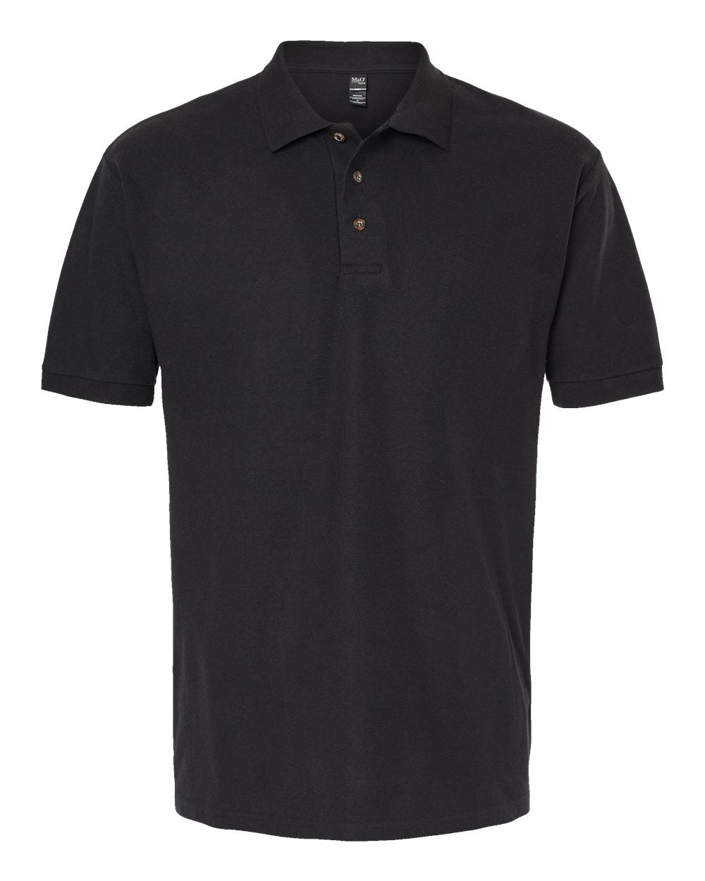 M&amp;O Ring Spun Cotton Polo Shirt Mens