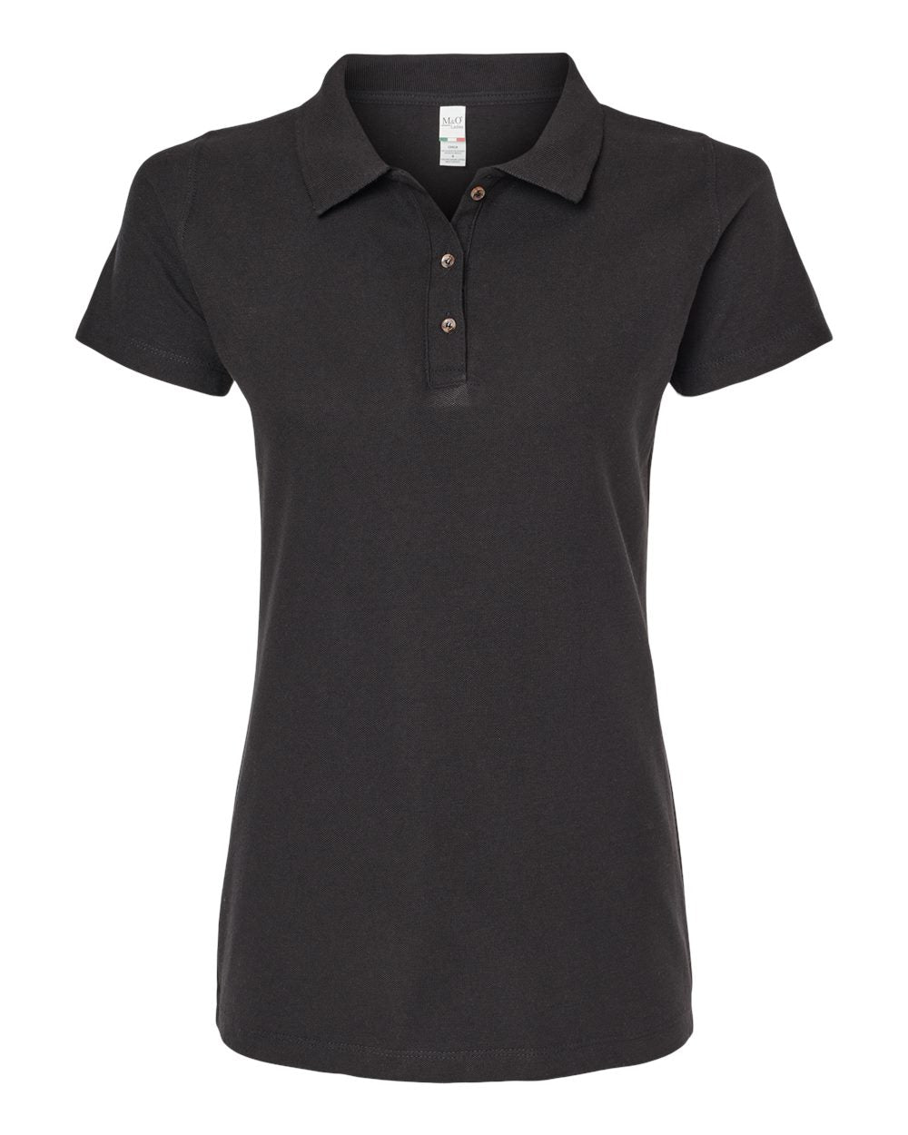 M&amp;O Ring Spun Cotton Polo Shirt Ladies