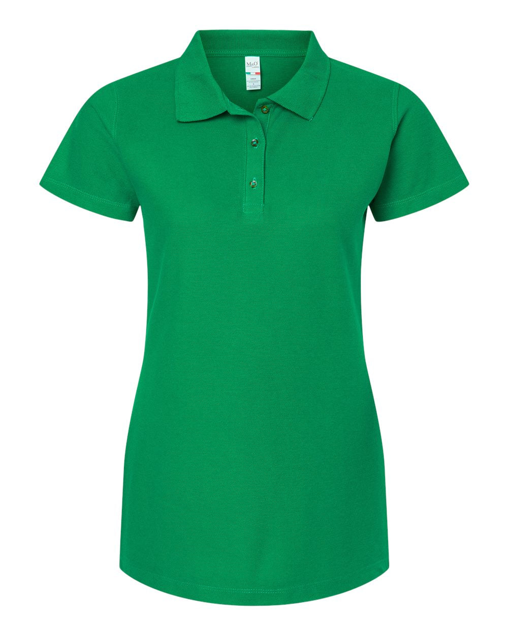 M&amp;O Ring Spun Cotton Polo Shirt Ladies