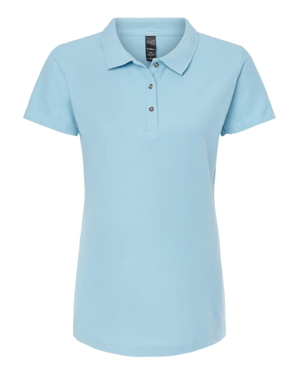 M&amp;O Ring Spun Cotton Polo Shirt Ladies