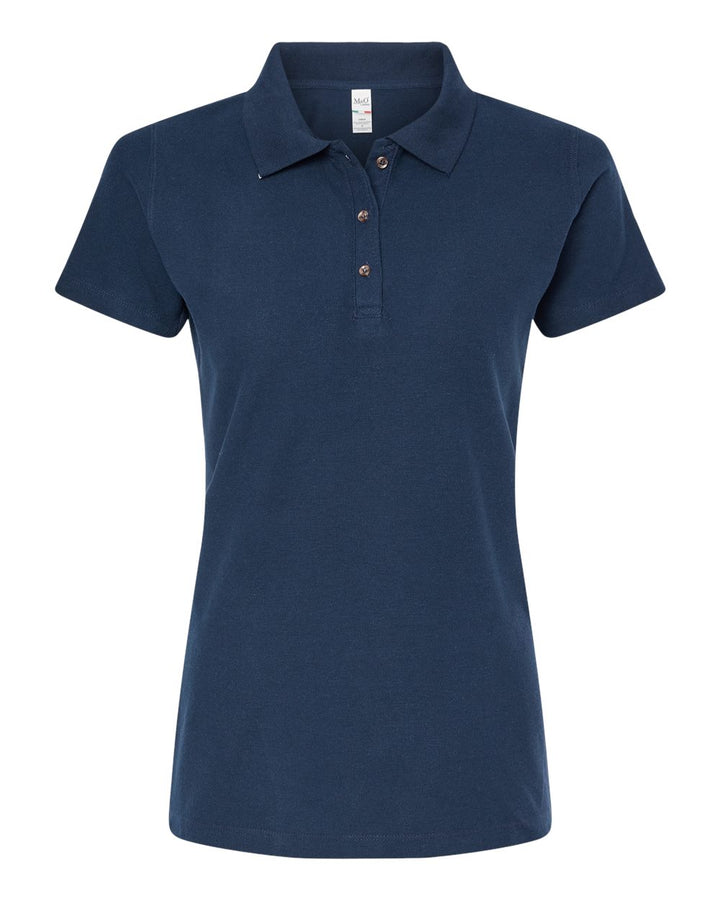 M&amp;O Ring Spun Cotton Polo Shirt Ladies