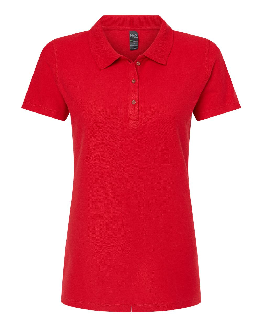 M&amp;O Ring Spun Cotton Polo Shirt Ladies