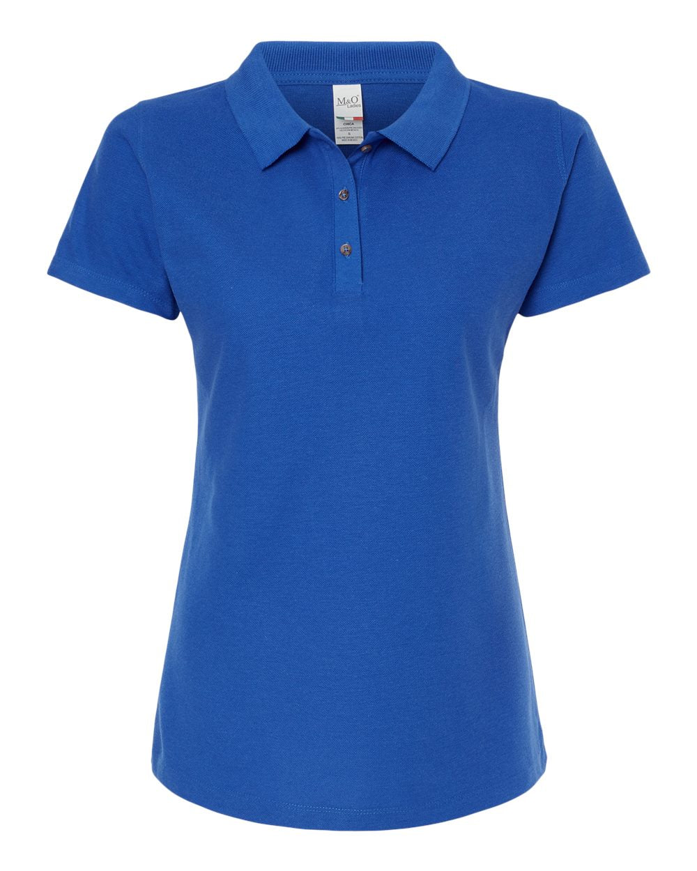 M&amp;O Ring Spun Cotton Polo Shirt Ladies