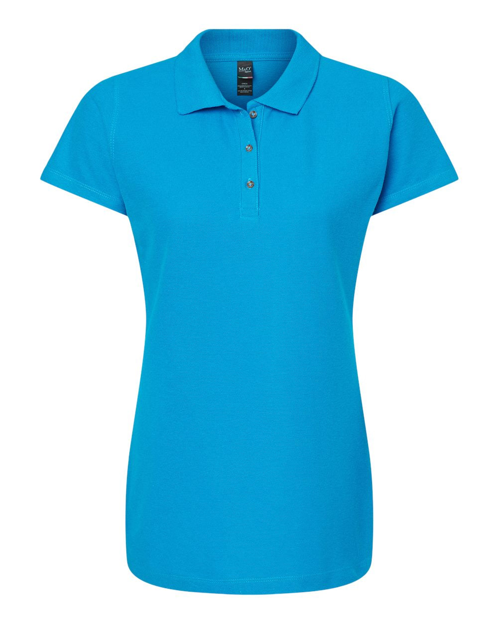 M&amp;O Ring Spun Cotton Polo Shirt Ladies
