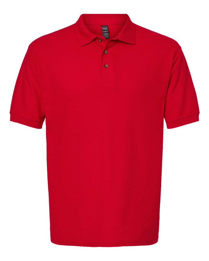 M&amp;O Ring Spun Cotton Polo Shirt Mens