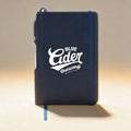 Personalized hard-cover notebook engraved with a name, UltraHyde cover in Navy, 6x8.5 inch