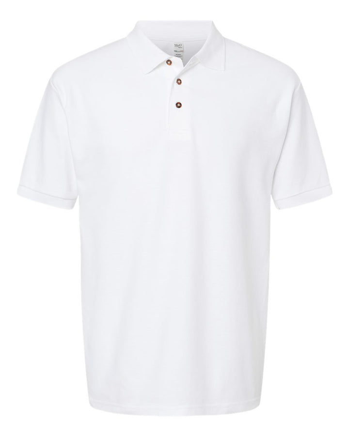 M&amp;O Ring Spun Cotton Polo Shirt Mens